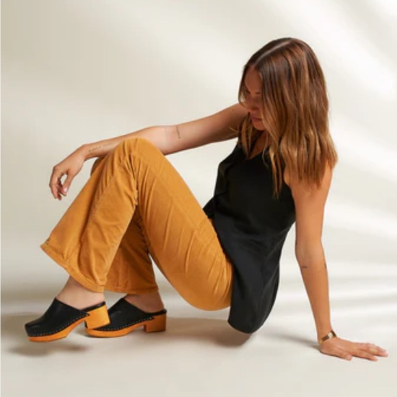 Charlotte Stone Martino Clogs LIKE NEW, Black, Size 8 - Picture 2 of 10